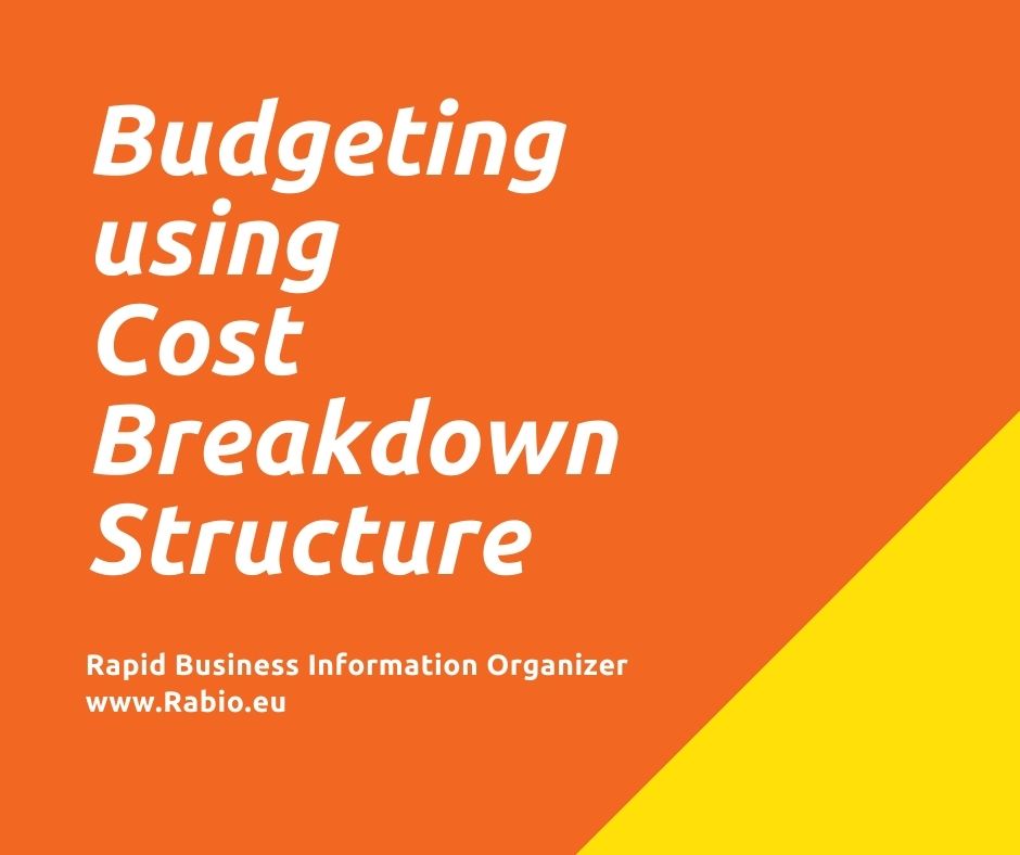 budgeting using cost breakdown structure