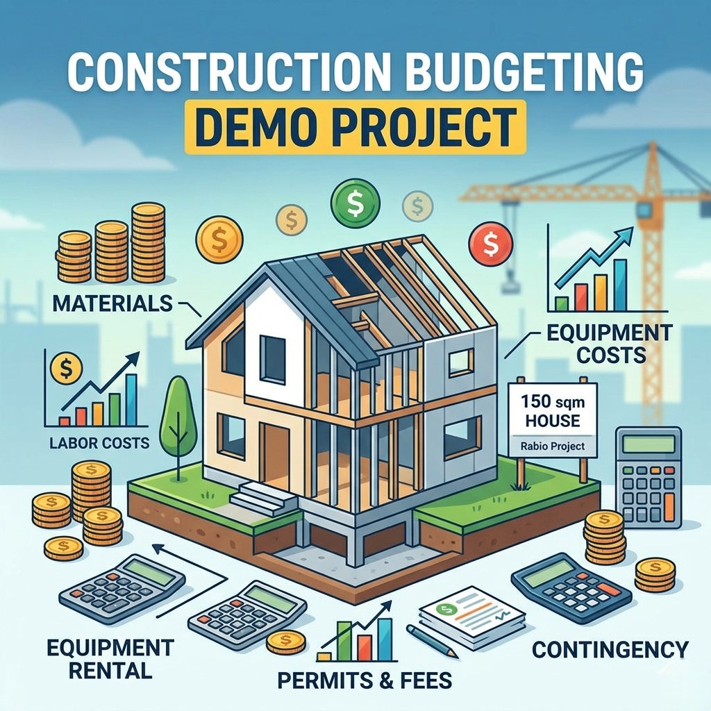 Construction Budgeting Demo Project for a 150 sqm House in Rabio